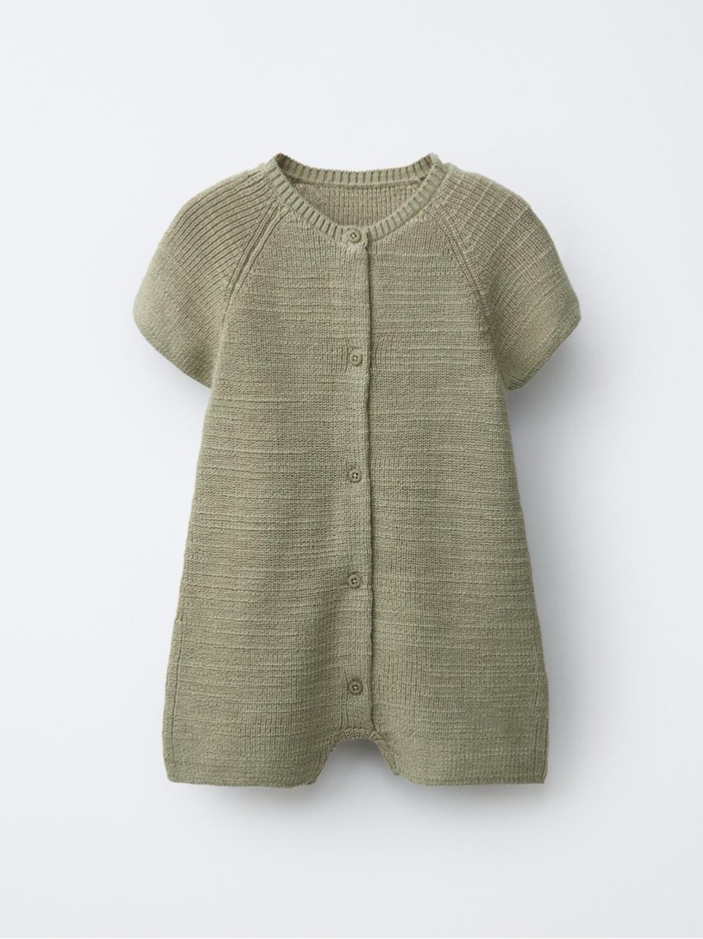 ZARA PEARL KNIT SHORT JUMPSUIT